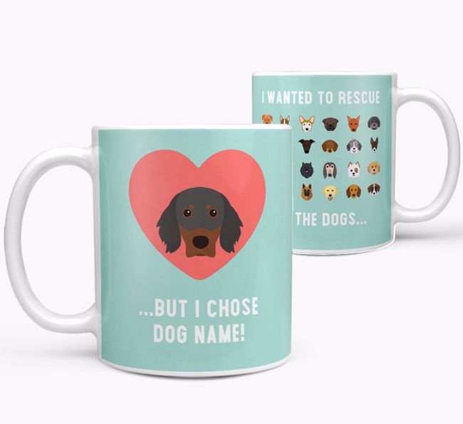 'Rescue All The Dogs' - Personalised {breedFullName} Mug